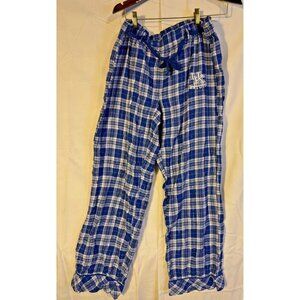 UK University Of Kentucky Plaid Sleep Lounge Pants Womens Blue SIze Large L
